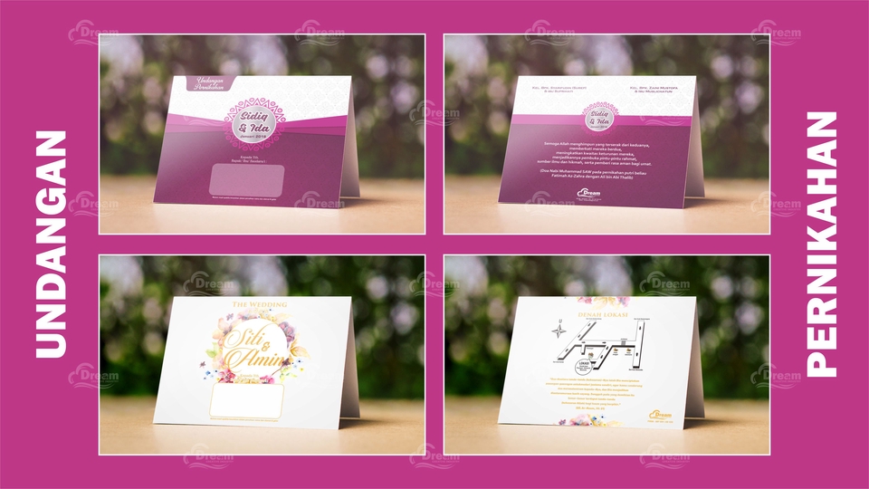 Jasa desain brosur wedding organizer