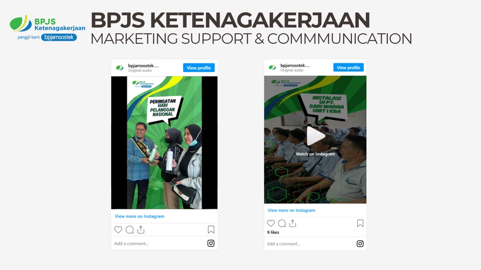 Jasa iklan Instagram, jasa marketing Instagram, jasa pasang iklan di Instagram, jasa promosi fanpage Facebook, contoh iklan promosi BPJS Kesehatan di media sosial.