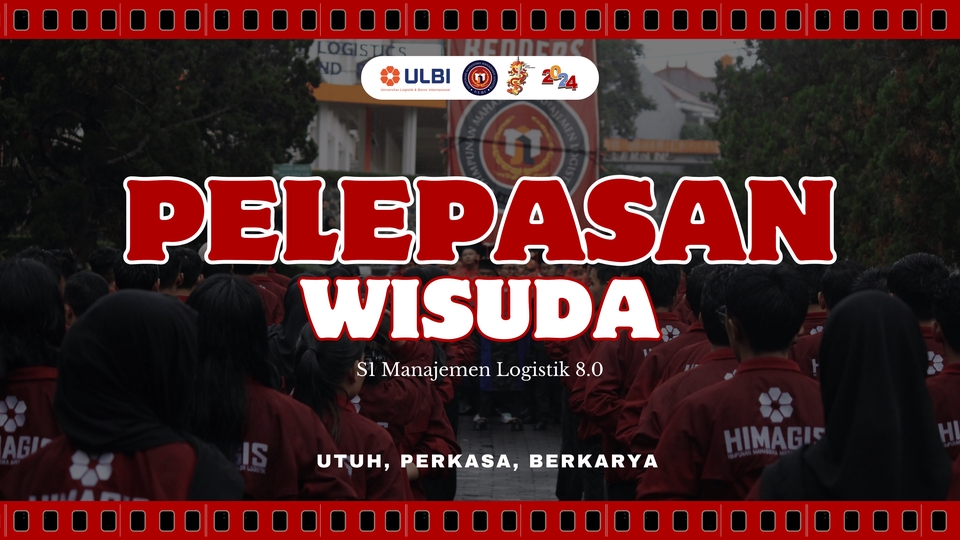 Jasa pembuatan slide presentasi wisuda dengan desain powerpoint menarik dan profesional untuk mahasiswa manajemen logistik.