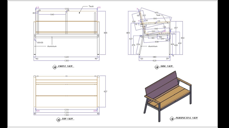 Desain Furniture - Shop Drawing Furniture Produk - 1