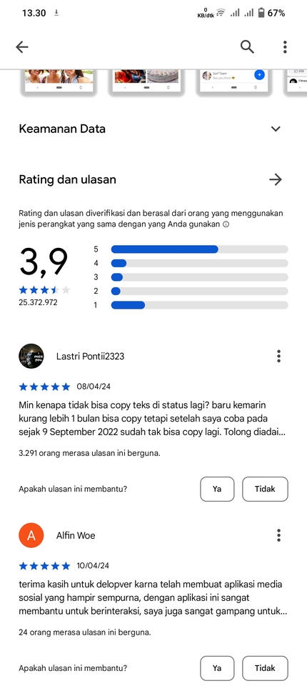 Jasa ulasan google bisnis 3.9 bintang dengan 25372972 rating