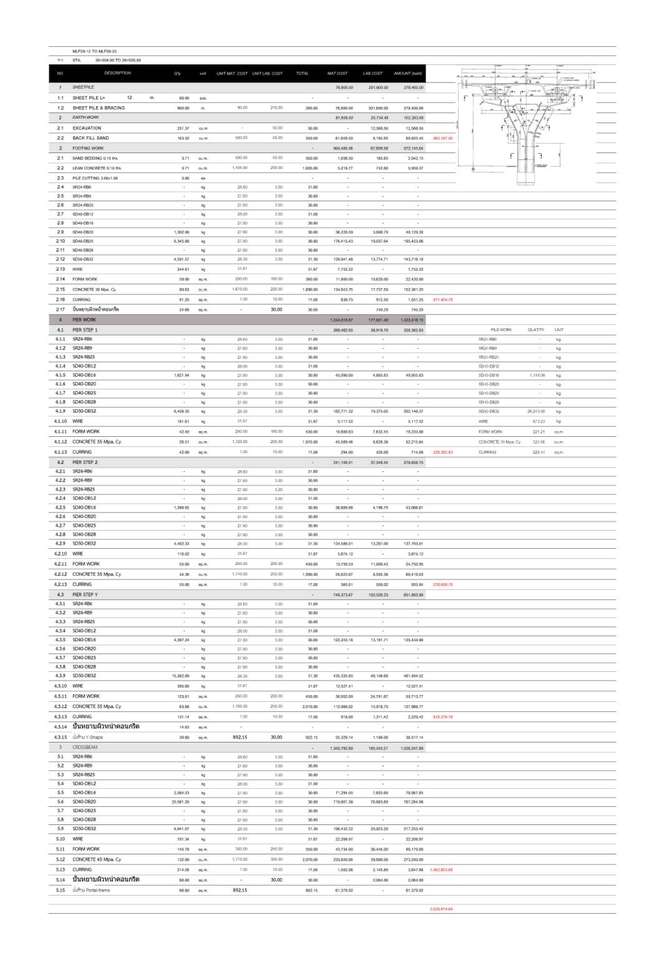 รับเขียนแบบก่อสร้างบ้าน ออกแบบโครงสร้างบ้าน พร้อมBOQ ราคาประเมิน