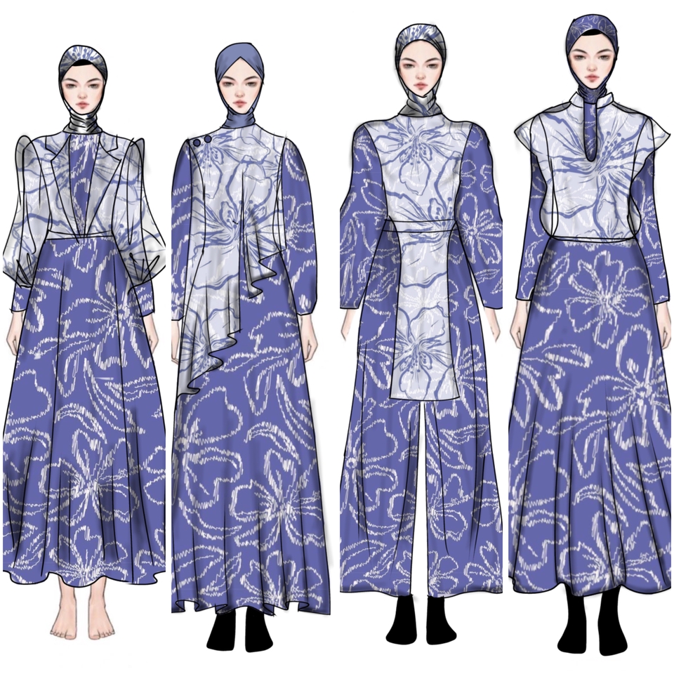 Desain Kaos & Motif - Design Busana Ilustrasi - 11