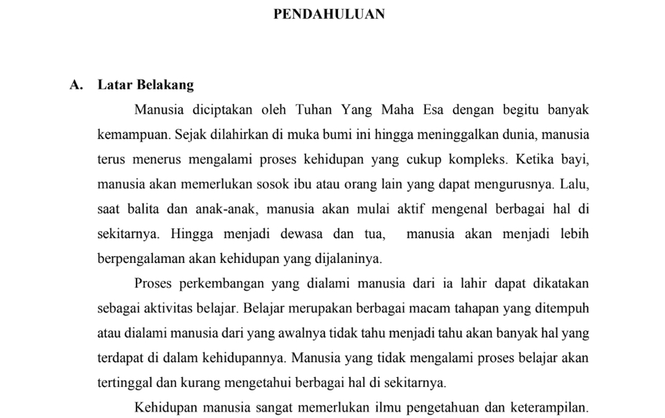 Pengetikan Umum - Pengetikan Makalah, Esai, dan Tugas Mengetik lainnya - 2