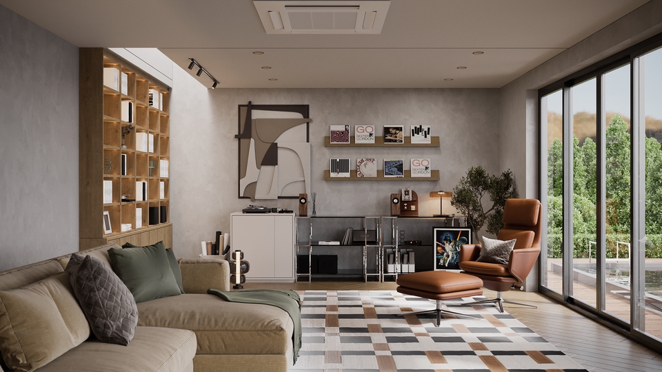 ทำภาพ 3D perspective Interior, แบบภายใน