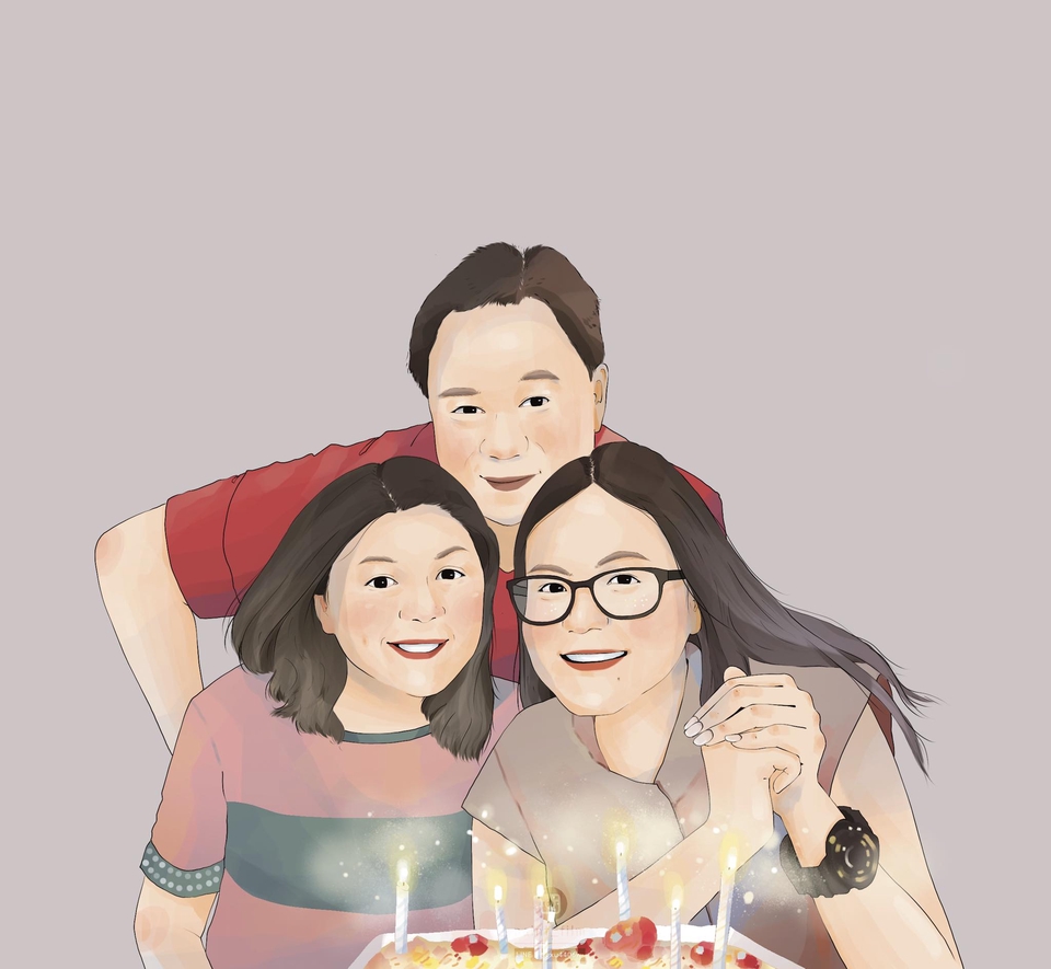 วาดภาพเหมือน Portrait - รับวาดภาพเหมือนดิจิตอล - 5