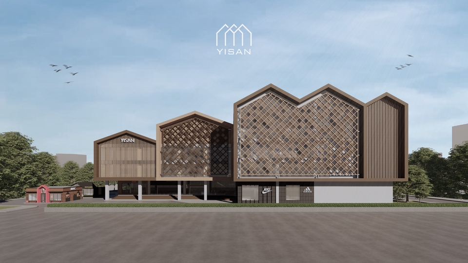 รับออกแบบบ้าน3มิติ perspective โมเดลบ้าน3D ร้านค้า งานออกแบบสถาปัตยกรรม