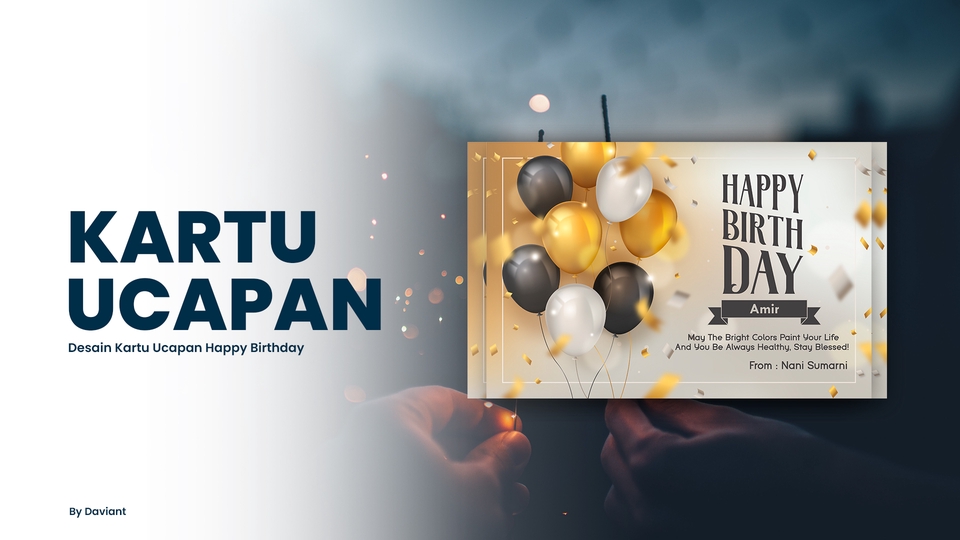 Kartu Ucapan & Video - Desain Kartu Ucapan untuk Keluarga ataupun Online Shop - 2