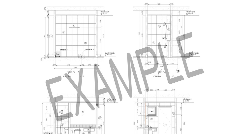 รับเขียนแบบบ้านชั้นเดียว แบบบ้าน 2 ชั้น ออกแบบบ้าน เขียนแบบบ้าน