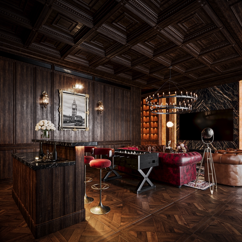 ออกแบบ perspective 3D หรูหรา โมเดลบ้าน 3 มิติ รับเรนเดอร์ภาพคุณภาพสูง