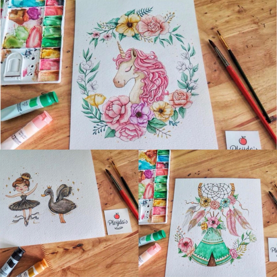 วาดภาพประกอบ - ภาพประกอบสีน้ำ เพื่องานที่โดดเด่นของคุณ - 9