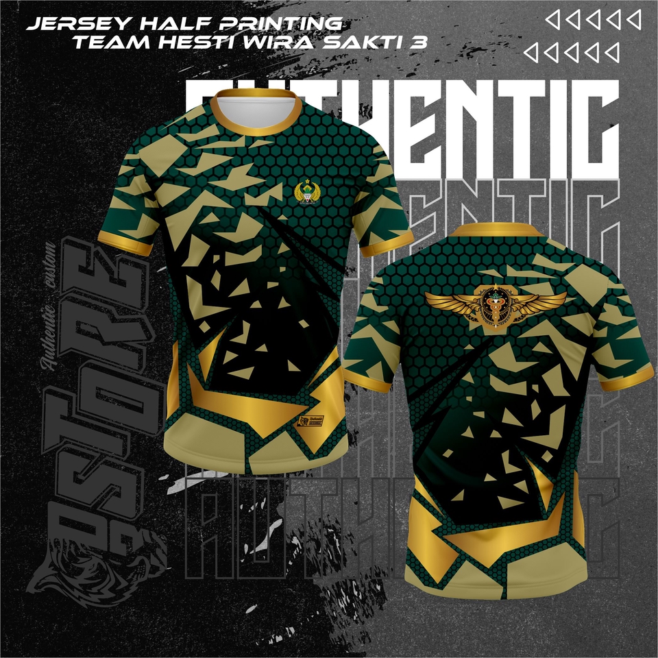 Desain Kaos & Motif - DESAIN JERSEY PRINTING DAN SABLON KAOS DTF/PLASTISOL PECAH WARNA - 12