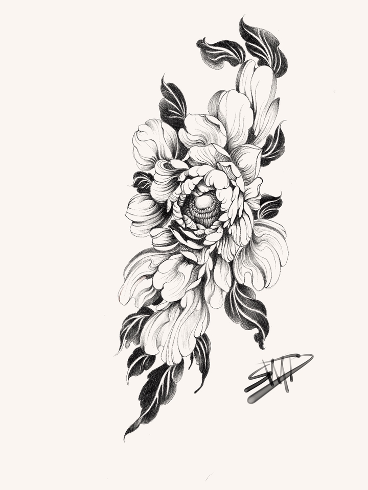 ออกแบบลายสัก แทททู - รับออกแบบลายสัก จากช่างสักโดยตรง ออกแบบตามความต้องการ - 5