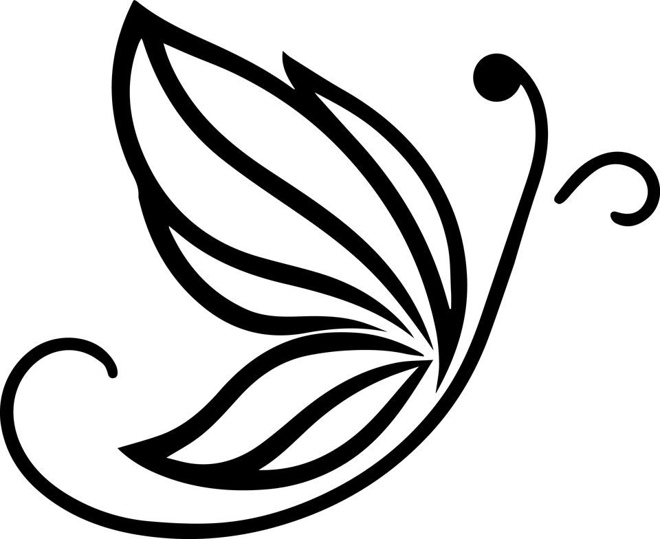 Desain logo kupu-kupu hitam putih elegan untuk bisnis anda.