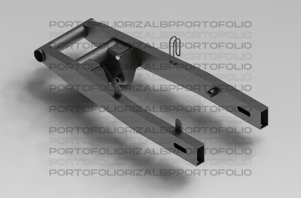 Desain rangka motor 3d untuk desain modifikasi motor