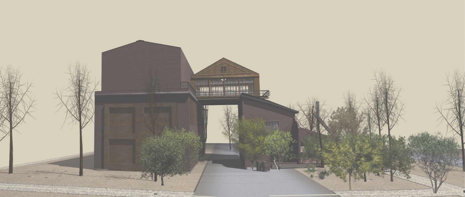 รับปั้นโมเดล 3d สำหรับบ้าน 3 ชั้น พร้อมระเบียง