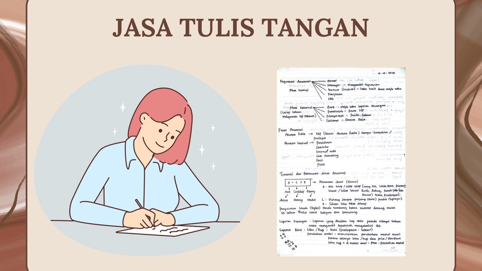 Jasa Lainnya - Jasa Tulis Tangan  - 1