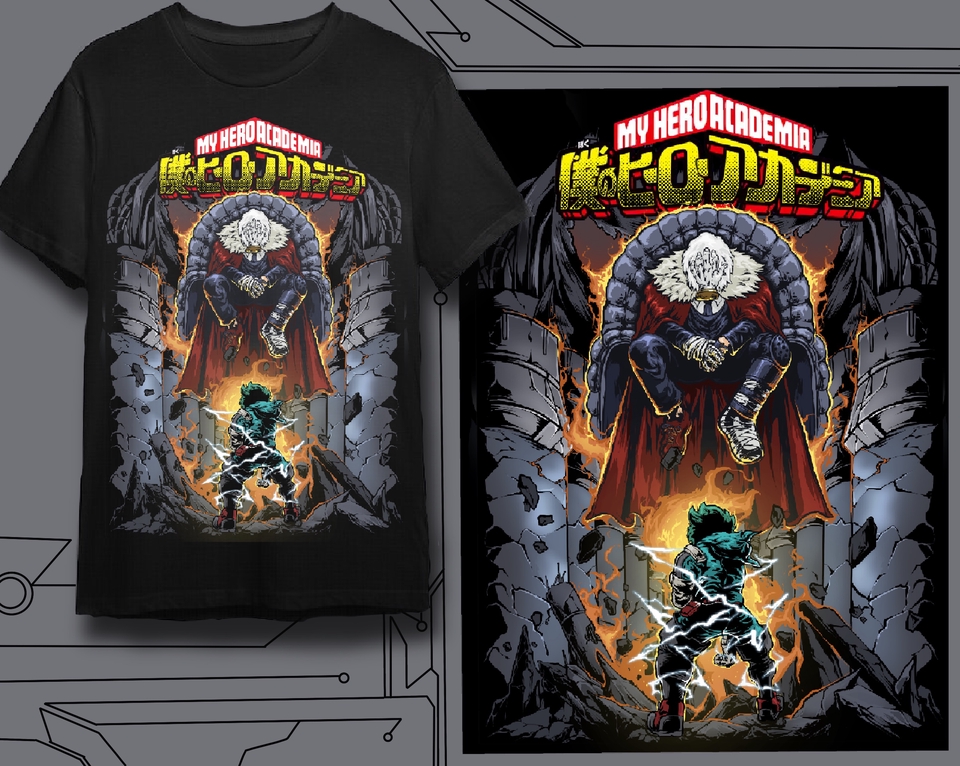 Desain Kaos & Motif - DESAIN KAOS ILUSTRASI ARTWORK DAN FANART ANIME - 6