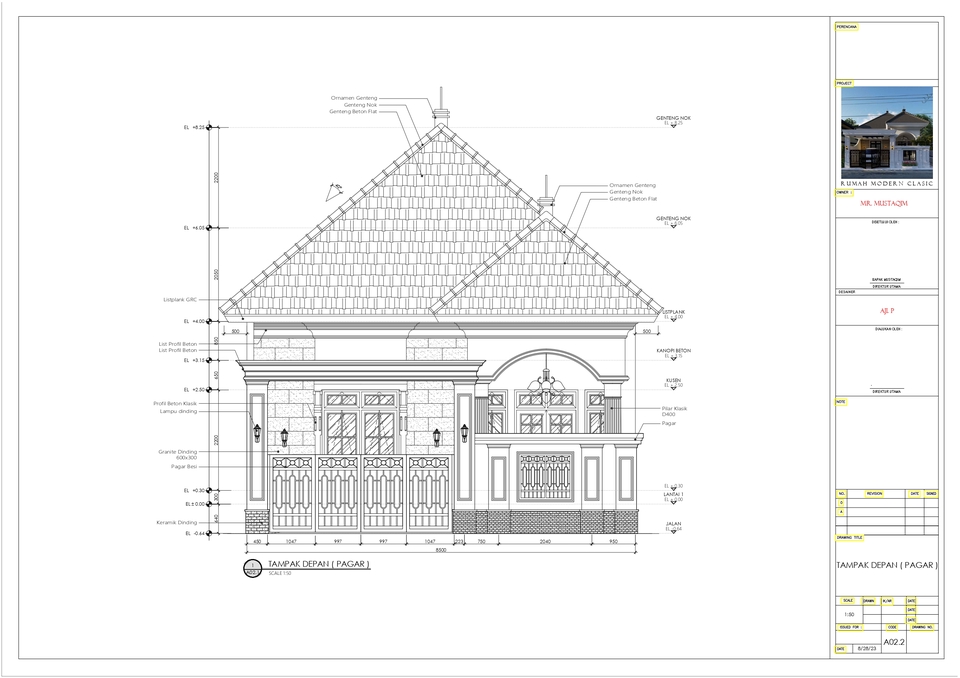 Jasa drafter autocad desain rumah minimalis modern - freelance drafter autocad murah