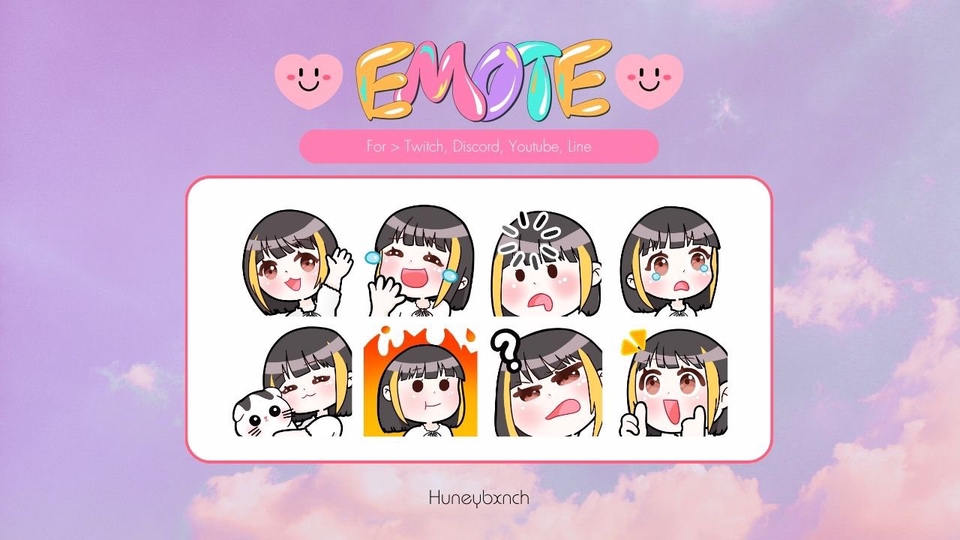 ออกแบบ LINE Sticker - ออกแบบ Emote และ Sticker สไตล์น่ารัก  l  มีโมเดลให้เลือก 100++ - 5