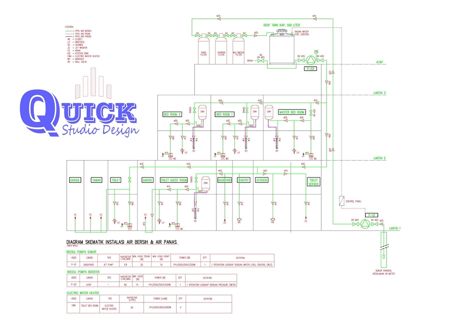 CAD Drawing - Desain Plumbing - 6