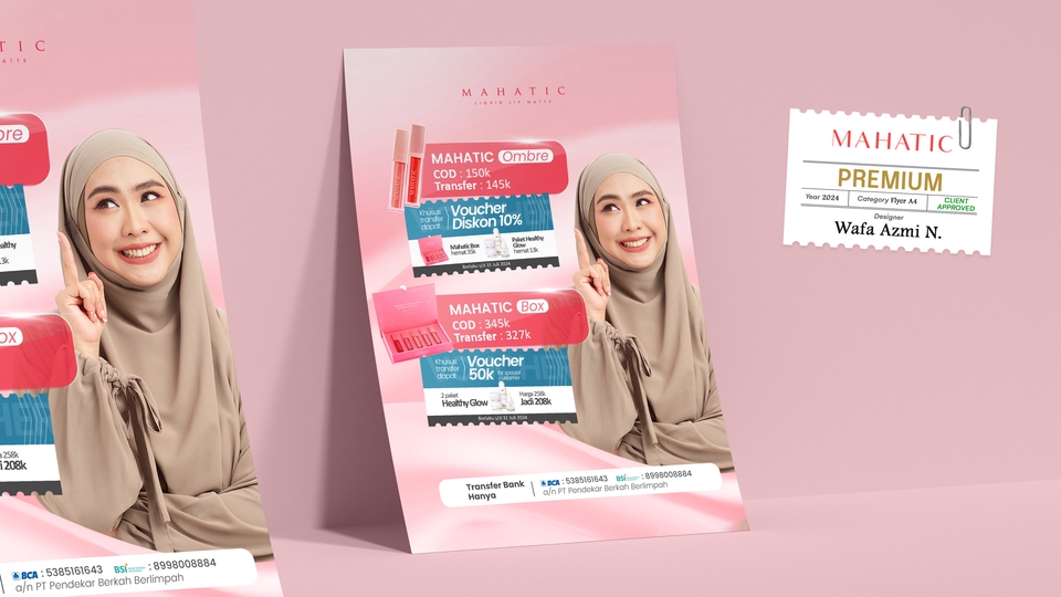 Jasa desain kartu nama dan brosur unik dan profesional dari Mahatic, dengan harga terjangkau dan desain menarik.