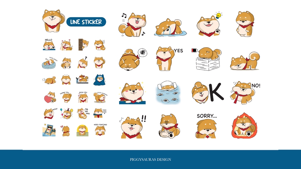ออกแบบ LINE Sticker - Sticker Line น่ารัก กวนๆหลากหลายสไตล์ - 5