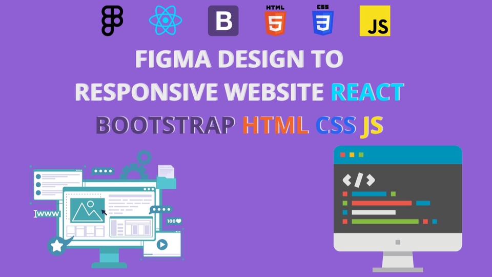 Web Development - Convert Desain Website Figma Atau PSD Menjadi HTML, CSS, JavaScript, Bootstrap, React.js - 1