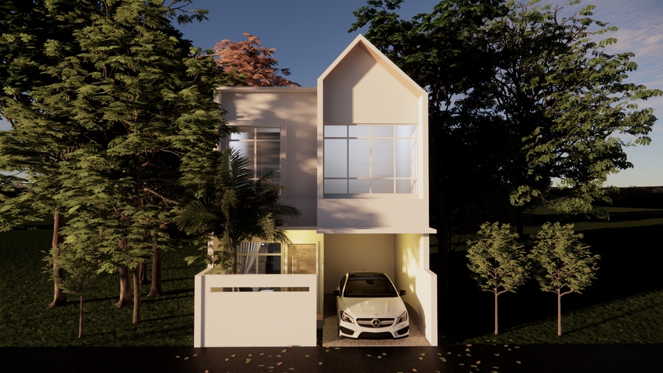 3D & Perspektif - DESAIN EXTERIOR RUMAH TINGGAL, KANTOR, CAFE DAN LAIN-LAIN - 7