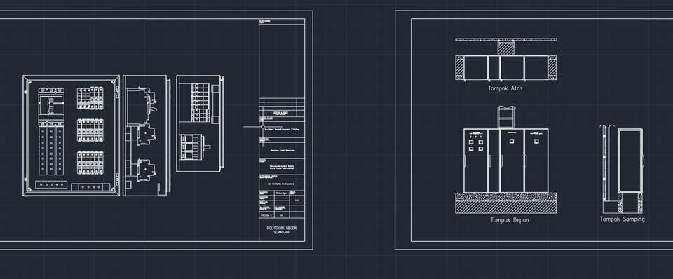 CAD Drawing - Desain Elektrikal, Panel, SLD - 3