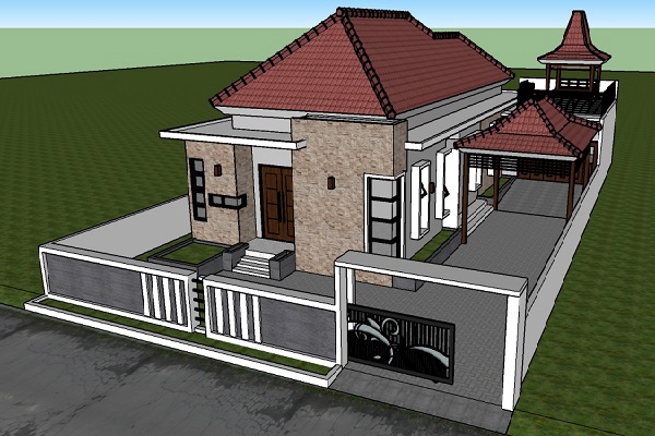 3D & Perspektif - Jasa Gambar Desain Arsitek dan Struktur Modeling 3Dimensi Bangunan Rumah - 2