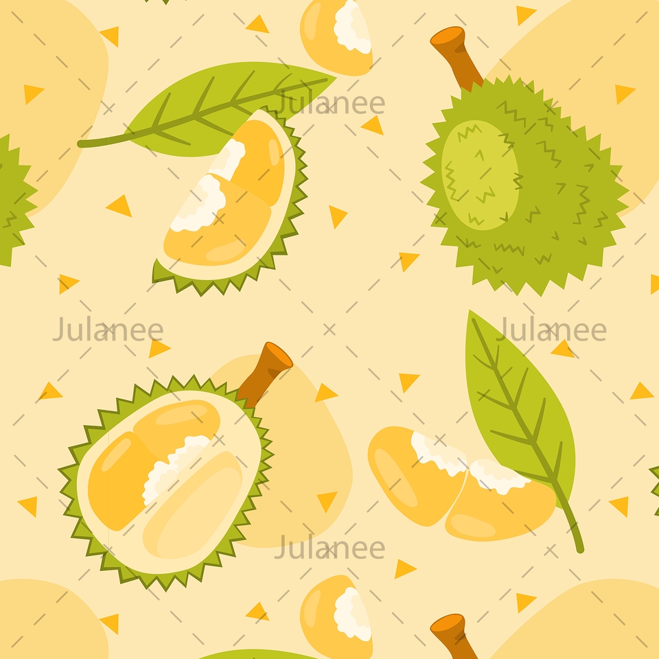 ออกแบบลายผ้า - รับออกแบบลายผ้า Pattern/Repeat สไตล์ Flat - 18