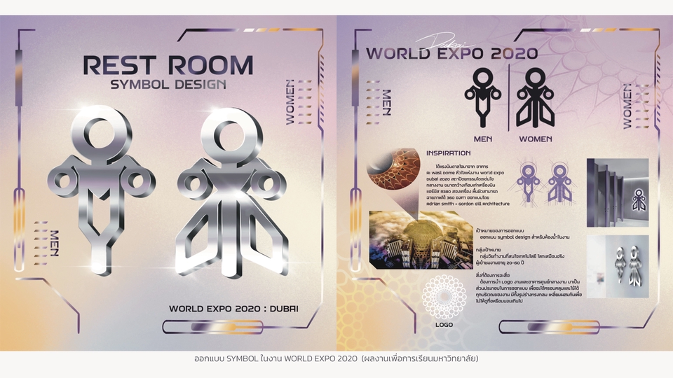 รับวาดรูป สัญลักษณ์ ห้องน้ำ World Expo 2020