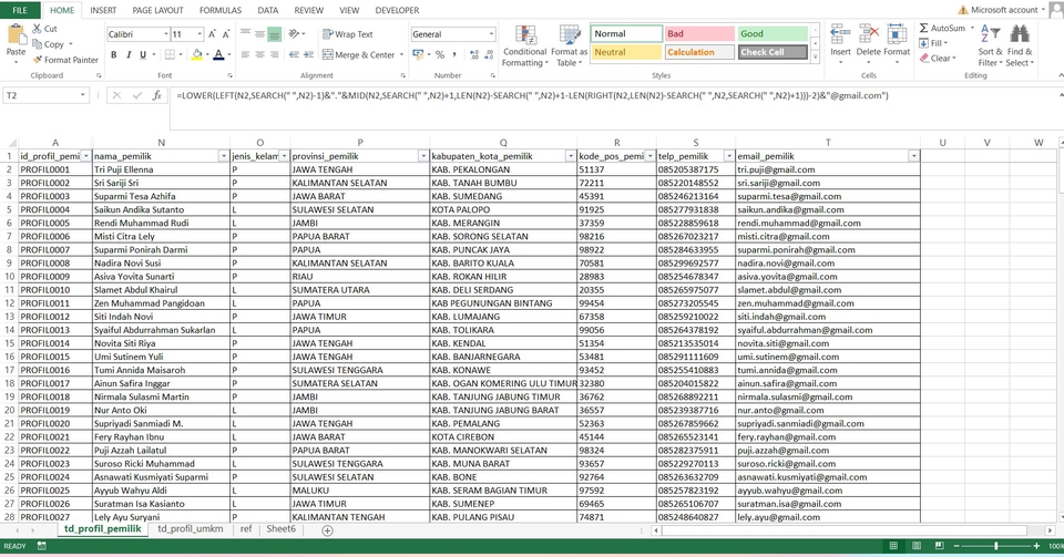 Entri Data - Data Entri dan Data Handling (24 jam) - 2