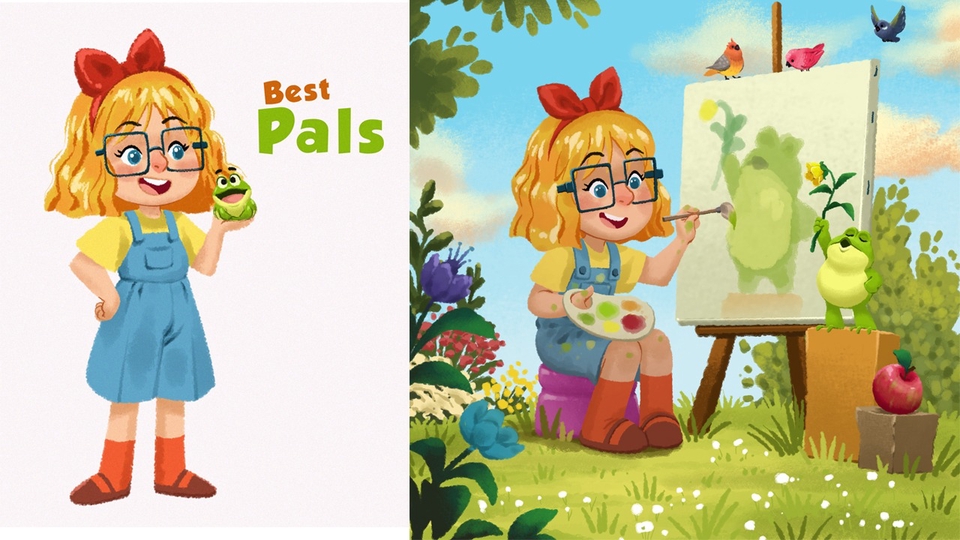 Jasa Gambar Ilustrasi Profesional dan Kreatif - children's book illustrator