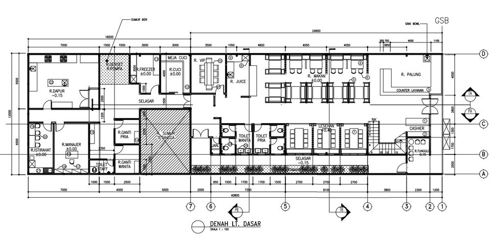 Jasa drafter autocad murah, pembuatan gambar autocad untuk desain interior rumah dan bangunan.