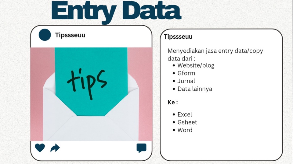 Entri Data - ENTRY DATA (EXCEL,WORD,GSHEET) - 1