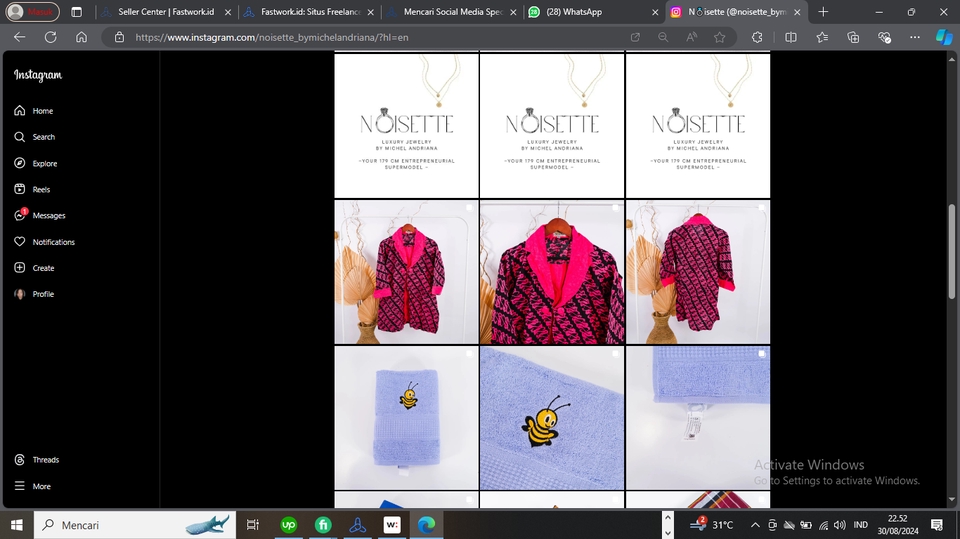 Jasa desain banner Instagram, buat banner online, desain banner unik untuk promosi di Instagram.