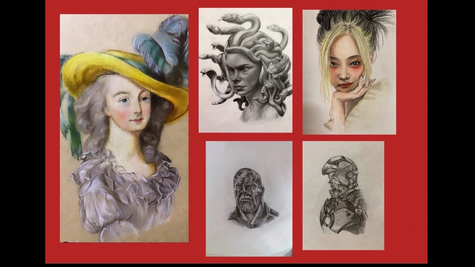 วาดภาพเหมือน Portrait - รับวาดภาพเหมือน portrait - 1