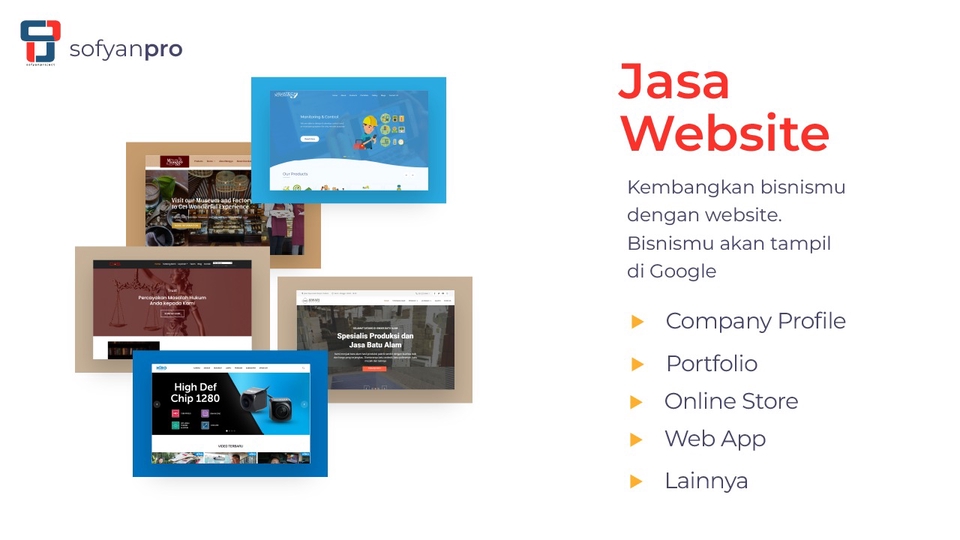 Web Development - Website Company Profile, Portfolio dan Landing Page - 1