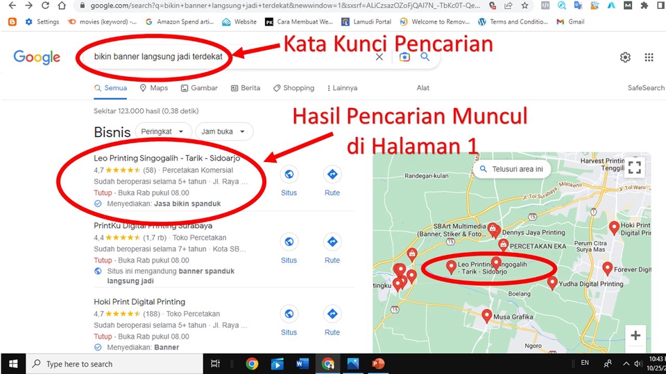 Digital Marketing - Optimasi Google Map & Profil Bisnis muncul di halaman 1 mesin pencari Google - 5