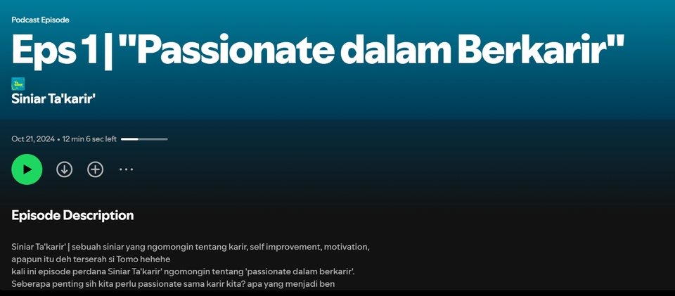 Jasa Lainnya - Podcast Product with Variety Topic (Career, Self Improvement, Motivation) - 3