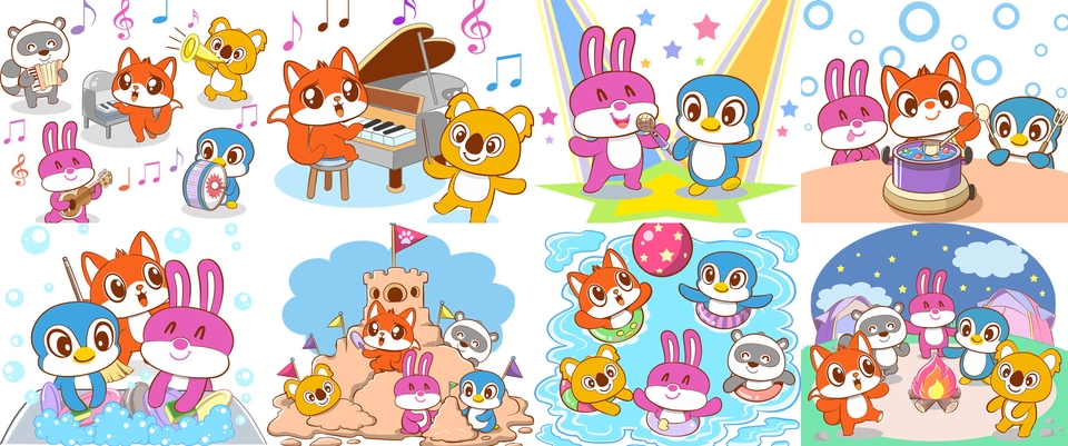 ออกแบบ LINE Sticker - สติ๊กเกอร์ไลน์สุดน่ารัก ชุดประหยัด สติ๊กเกอร์ไลน์อนิเมชั่น ชุดสุดคุ้ม!! - 30