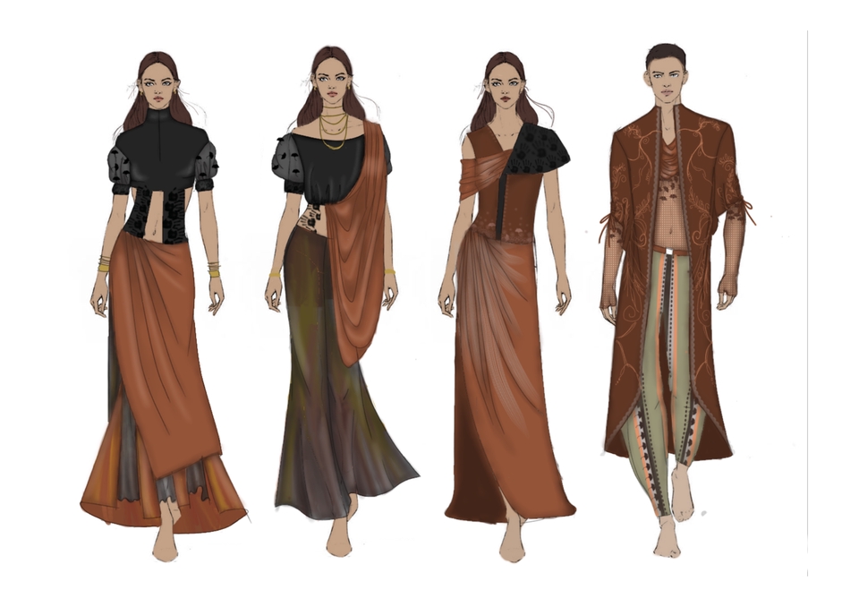 Desain Kaos & Motif - Jasa Design Pakaian | fashion illustrator | pakaian digital | desain pakaian  - 10
