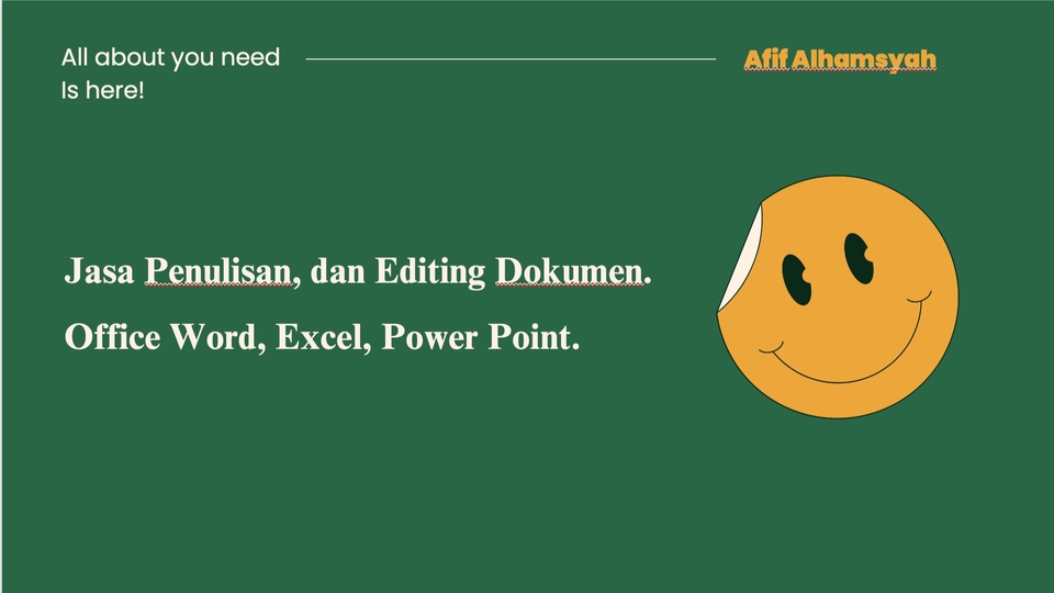 Jasa Penulisan dan Editing