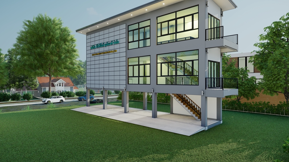 เขียนแบบวิศวกรรมและออกแบบโครงสร้าง - ออกแบบ เขียนแบบโครงสร้าง คำนวณโครงสร้าง เซ็นรับรองแบบโดยวิศวกรโยธาระดับสามัญ - 4