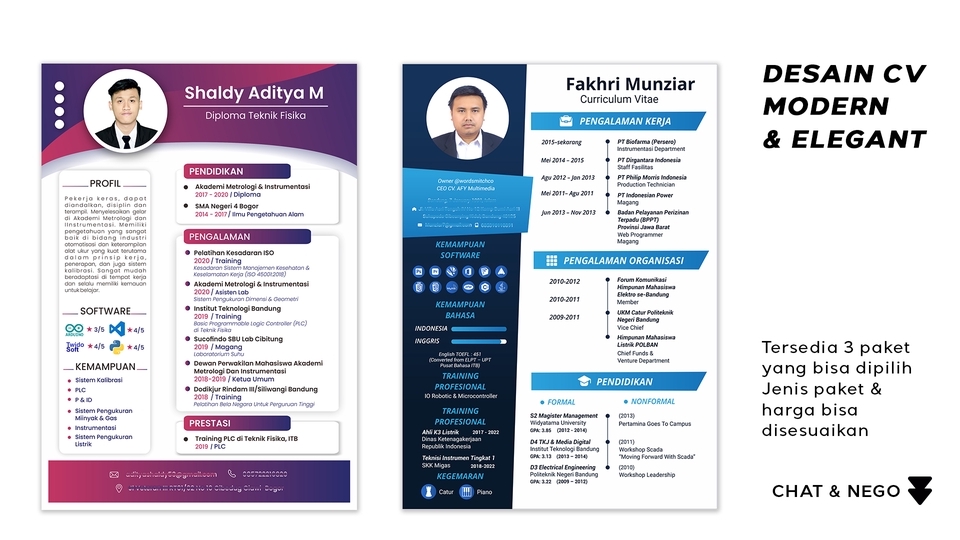 Portfolio & Resume - DESAIN CV MODERN & ELEGANT (1 Hari Jadi) - 6