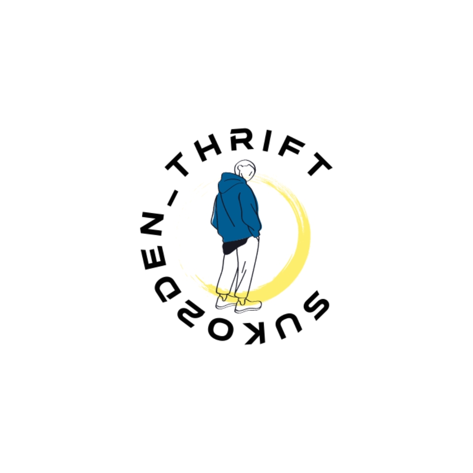 Logo desain untuk thrift store dengan desain minimalis dan menarik