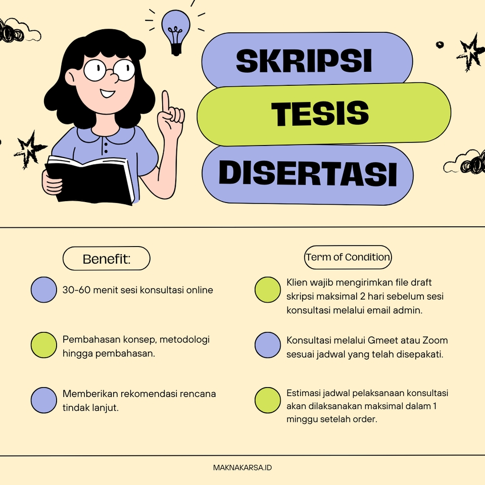 Konsultasi Tugas Akhir, Skripsi, Tesis atau Disertasi