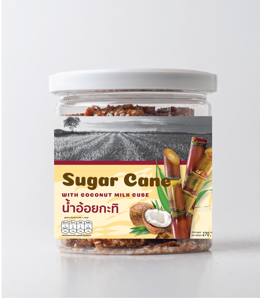 ออกแบบแพคเกจจิ้งขนม ออกแบบกล่องขนม ออกแบบถุงขนม น้ำตาลอ้อย น้ำตาลมะพร้าว กล่องขนม น้ำตาล